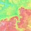 Aalen topographic map, elevation, terrain