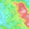 Saint-Léger-le-Guérétois topographic map, elevation, terrain