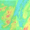 Mistissini (Village) topographic map, elevation, terrain