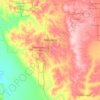 Badgingarra topographic map, elevation, terrain