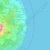 Ampara District topographic map, elevation, terrain