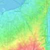 Las Piñas topographic map, elevation, terrain