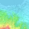 Semarang topographic map, elevation, terrain