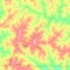 Leo topographic map, elevation, terrain