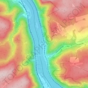 Assmannshausen topographic map, elevation, terrain