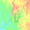 Awon topographic map, elevation, terrain
