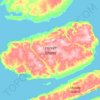 Île Vanier topographic map, elevation, terrain