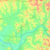 Spencer County topographic map, elevation, terrain