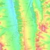 Miélan topographic map, elevation, terrain