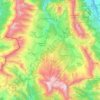 Le Dévoluy topographic map, elevation, terrain