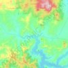 Bonnie Doon topographic map, elevation, terrain