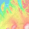 Húnabyggð topographic map, elevation, terrain