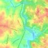 Pelzer topographic map, elevation, terrain