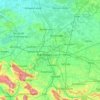 Region Hannover topographic map, elevation, terrain