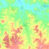 Brookton topographic map, elevation, terrain