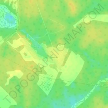 Озерцы topographic map, elevation, terrain