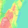 Kewaunee County topographic map, elevation, terrain
