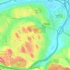 DeWitt topographic map, elevation, terrain