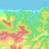 Beni Ksila topographic map, elevation, terrain