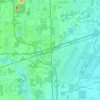 Romulus topographic map, elevation, terrain