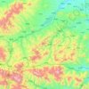 嵩县 topographic map, elevation, terrain