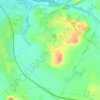 Radford Semele topographic map, elevation, terrain