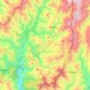 Bokod topographic map, elevation, terrain