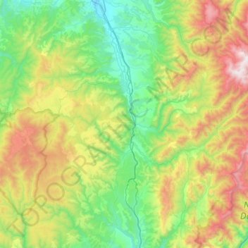 Teregova topographic map, elevation, terrain