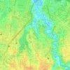 Cireundeu topographic map, elevation, terrain