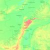 Mopti topographic map, elevation, terrain