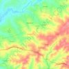East Wanga ward topographic map, elevation, terrain