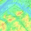 Delran Township topographic map, elevation, terrain