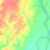 Raibania topographic map, elevation, terrain