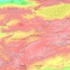Naryn Region topographic map, elevation, terrain