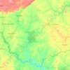Comoé topographic map, elevation, terrain