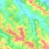 Loubieng topographic map, elevation, terrain