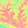Açailândia topographic map, elevation, terrain