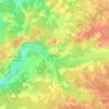 Clémont topographic map, elevation, terrain