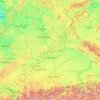 Bavaria topographic map, elevation, terrain