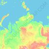 Красноярский край topographic map, elevation, terrain