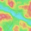 Lac Profond topographic map, elevation, terrain