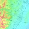 Qibin District topographic map, elevation, terrain