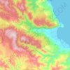 Bungku Timur topographic map, elevation, terrain