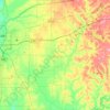 Clay County topographic map, elevation, terrain