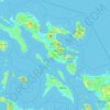 Bicol Region topographic map, elevation, terrain