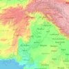 Pakistan topographic map, elevation, terrain