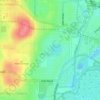 Woodlands topographic map, elevation, terrain