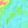 Croydon South topographic map, elevation, terrain