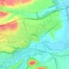 Montréjeau topographic map, elevation, terrain