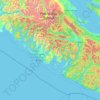 Alberni-Clayoquot Regional District topographic map, elevation, terrain